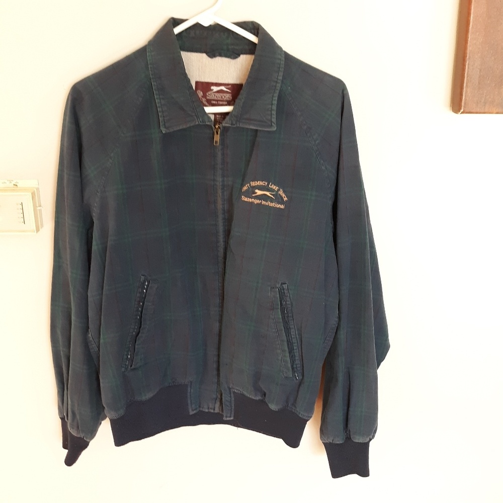 Slazenger Mens Blue Green Medium Jacket